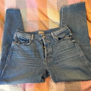 MOTHER Classic Blue Straight Leg Jeans